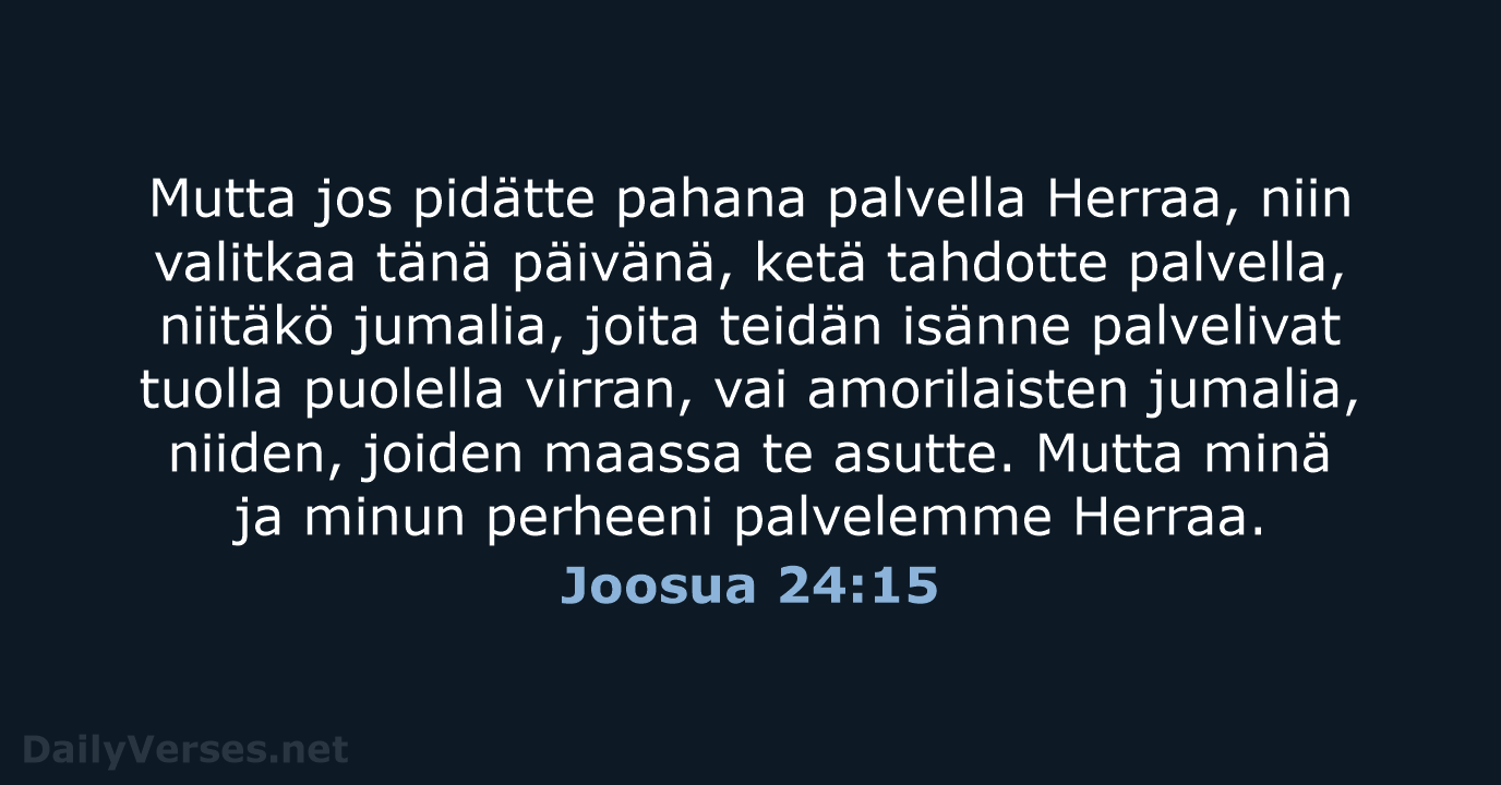 Joosua 24:15 - KR38