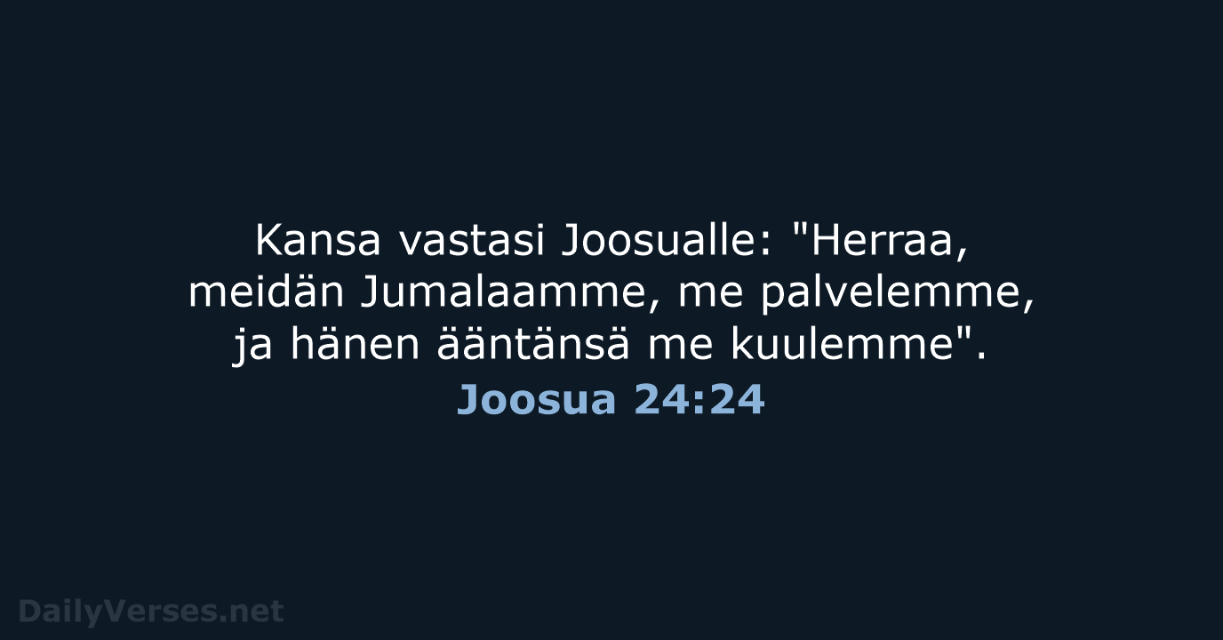 Joosua 24:24 - KR38