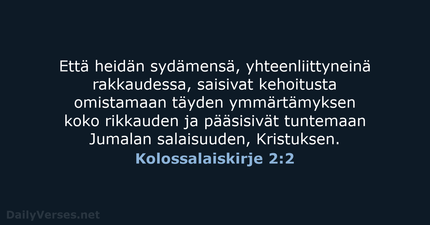 Kolossalaiskirje 2:2 - KR38