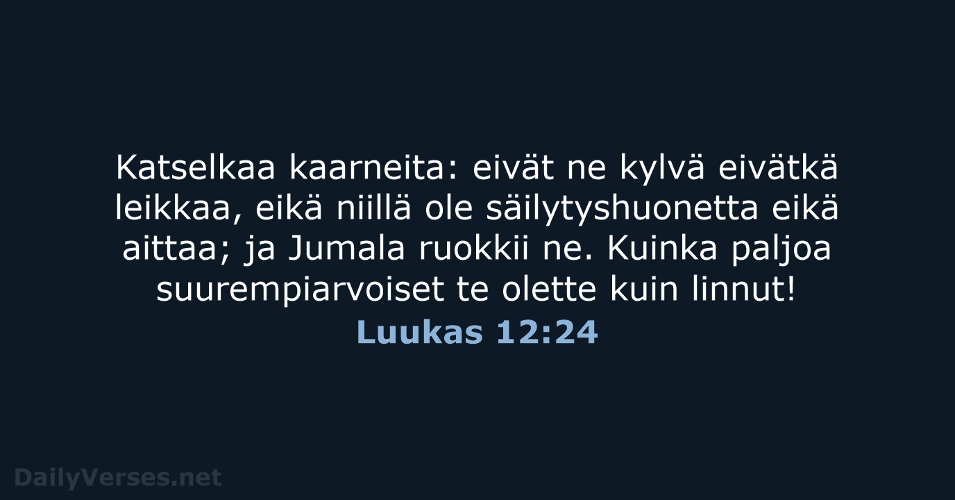 Luukas 12:24 - KR38