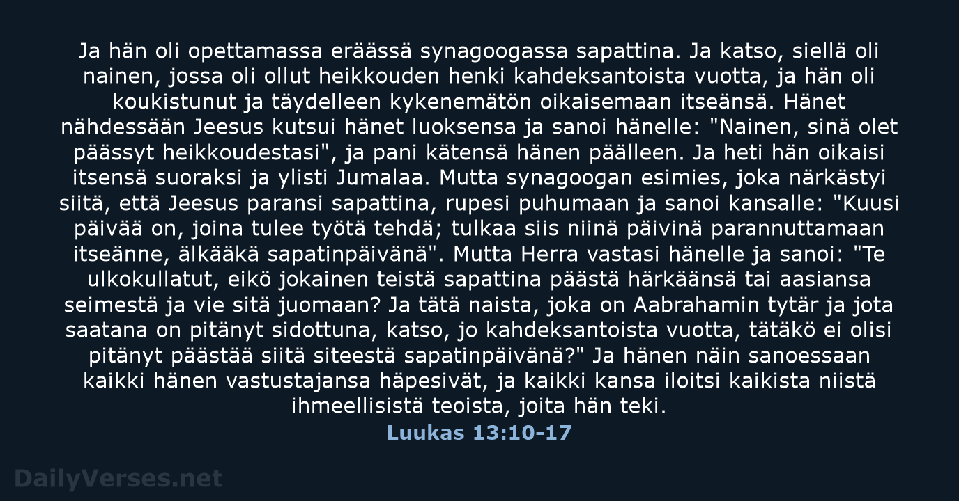 Luukas 13:10-17 - KR38