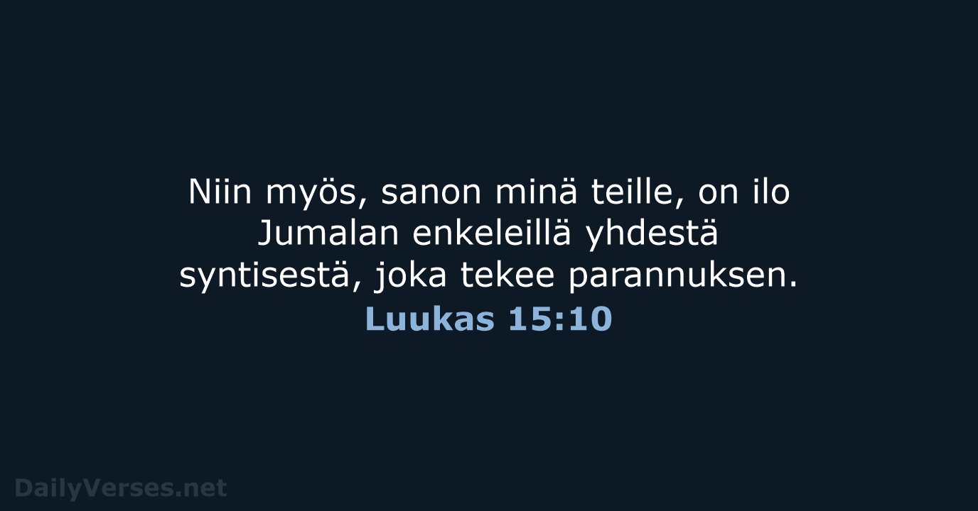 Luukas 15:10 - KR38