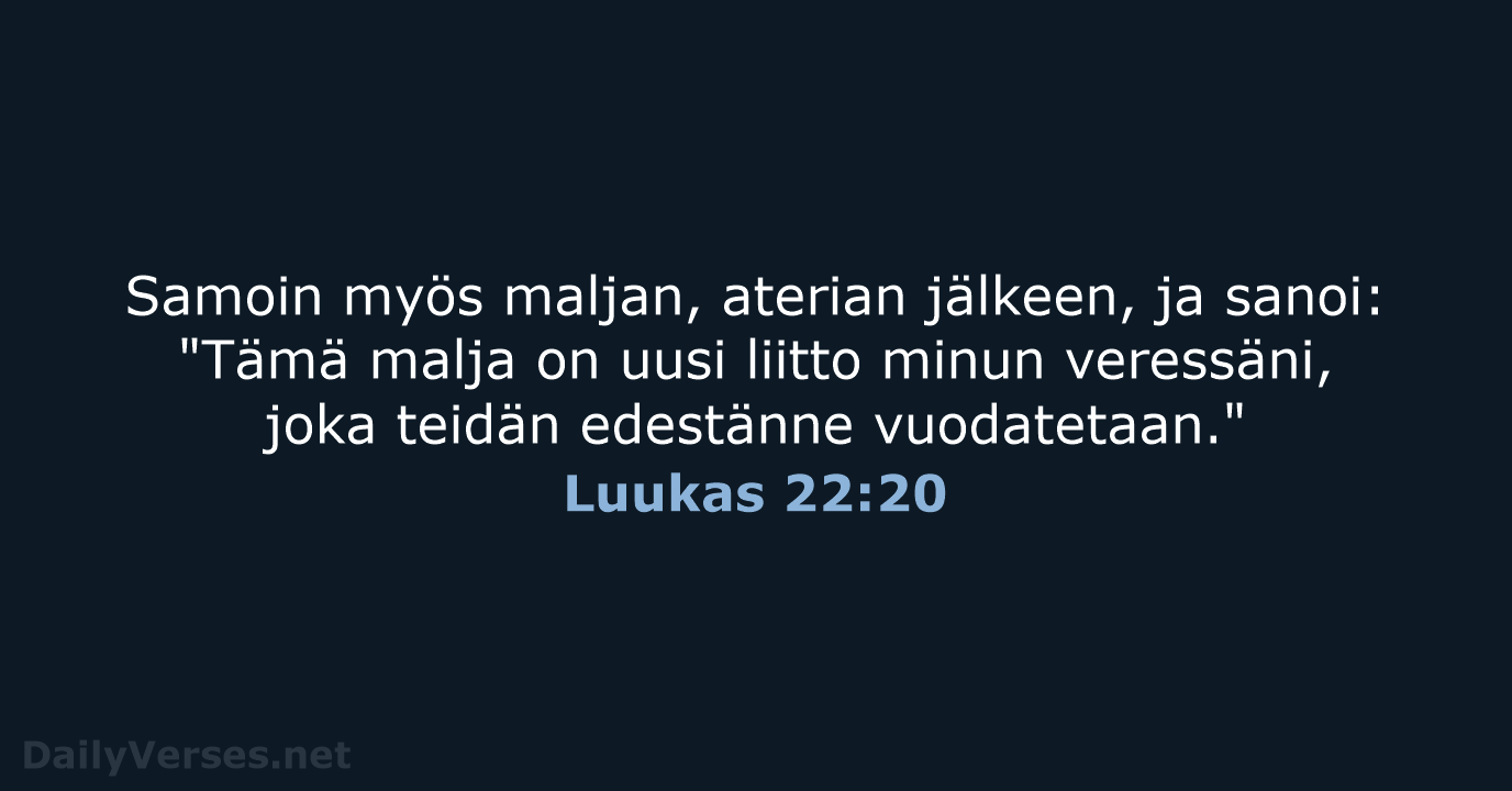 Luukas 22:20 - KR38