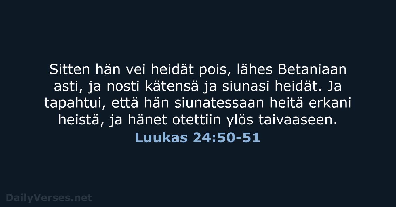 Luukas 24:50-51 - KR38