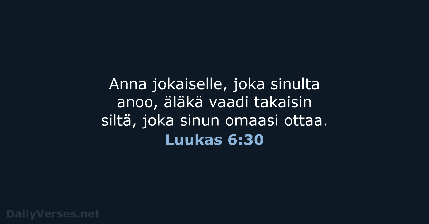 Luukas 6:30 - KR38