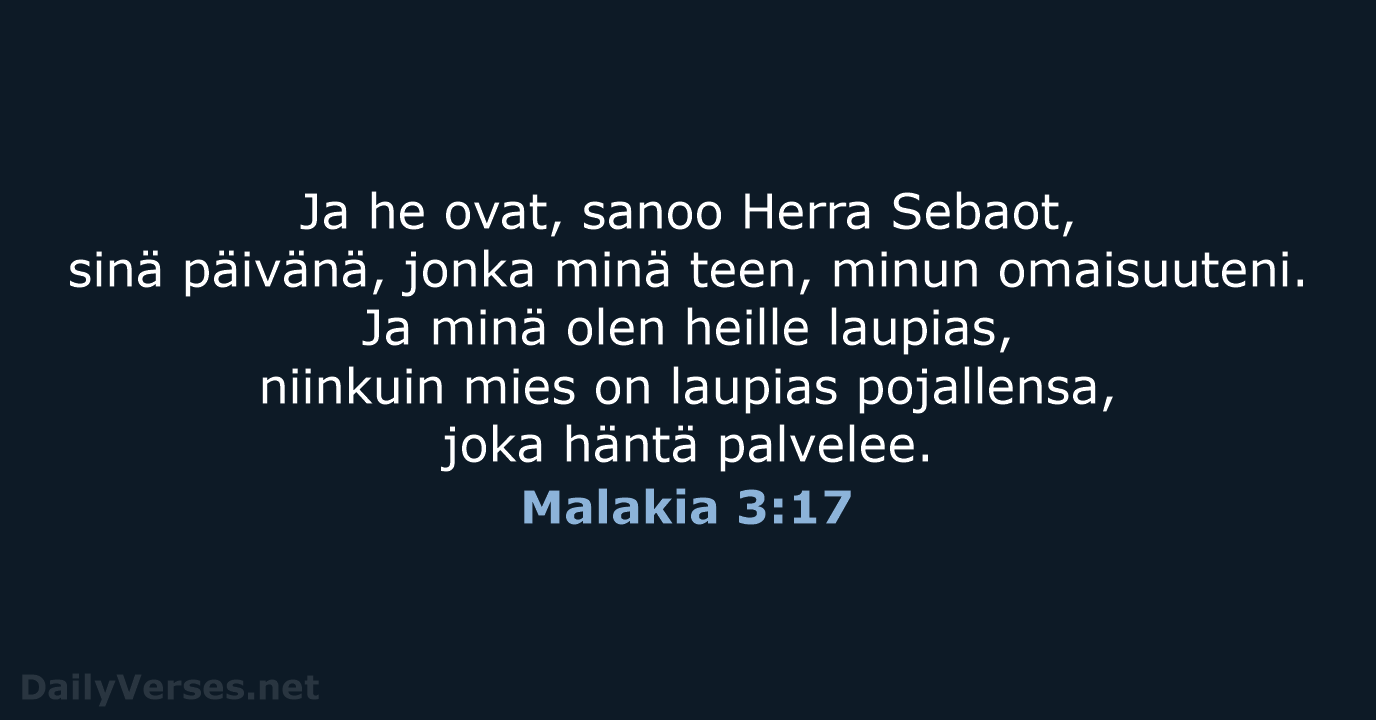 Malakia 3:17 - KR38