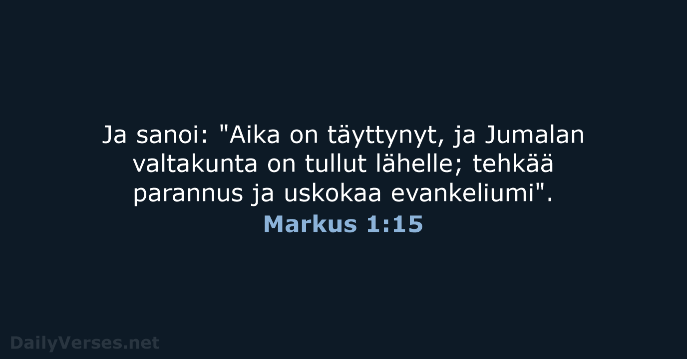 Markus 1:15 - KR38