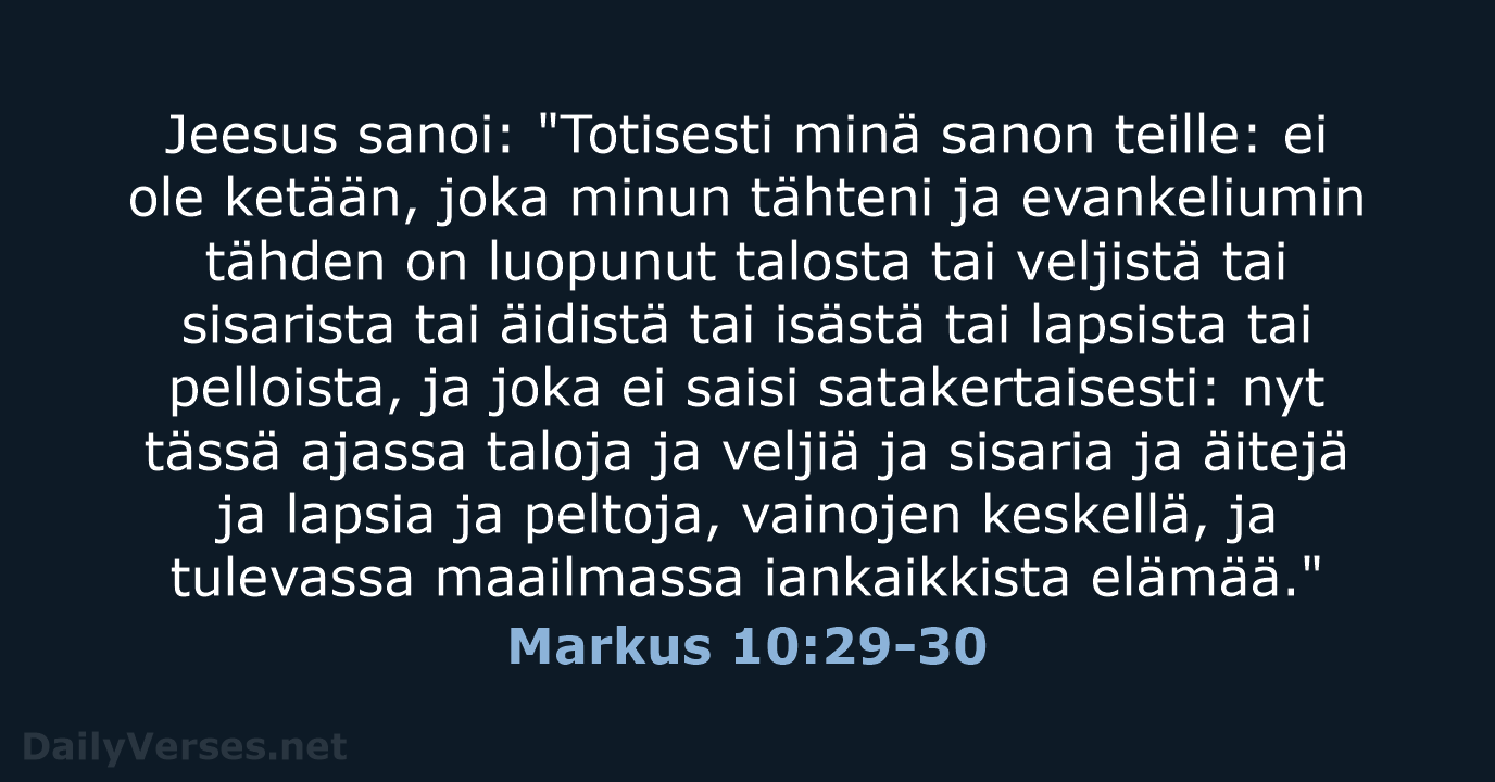 Markus 10:29-30 - KR38