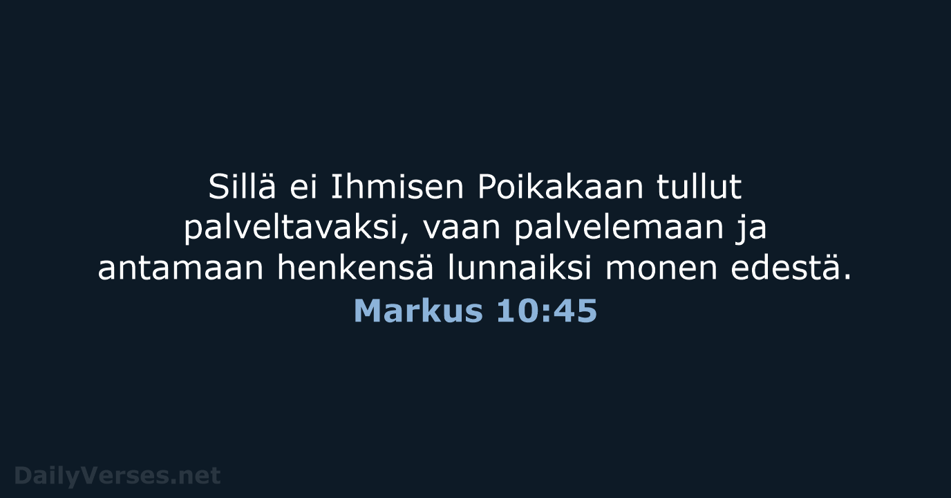 Markus 10:45 - KR38