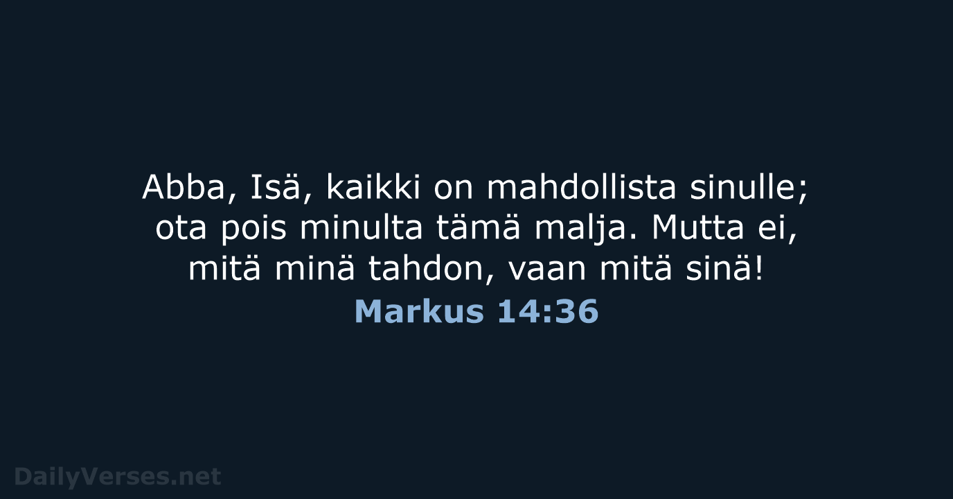 Markus 14:36 - KR38