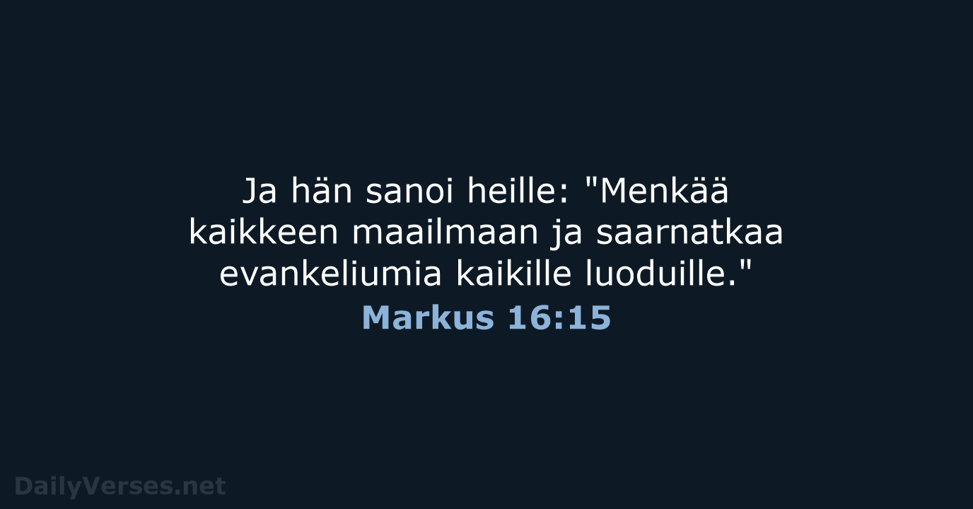 Markus 16:15 - KR38