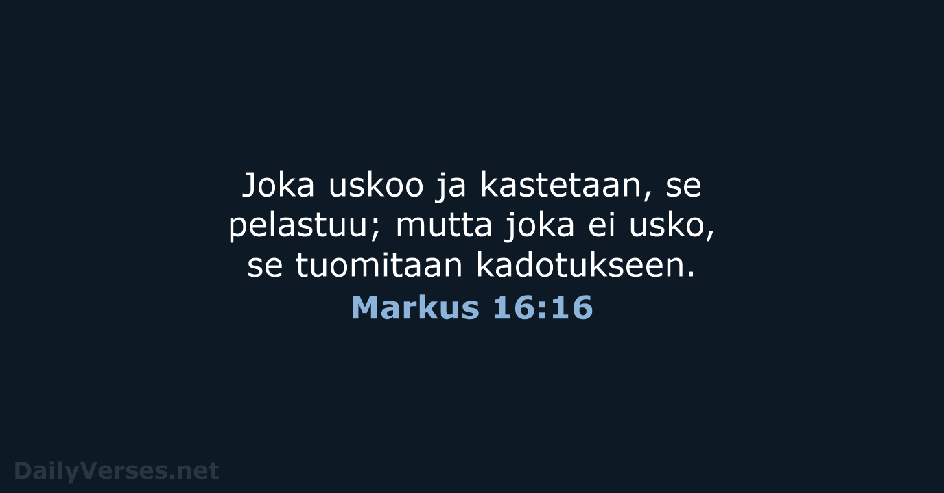 Markus 16:16 - KR38