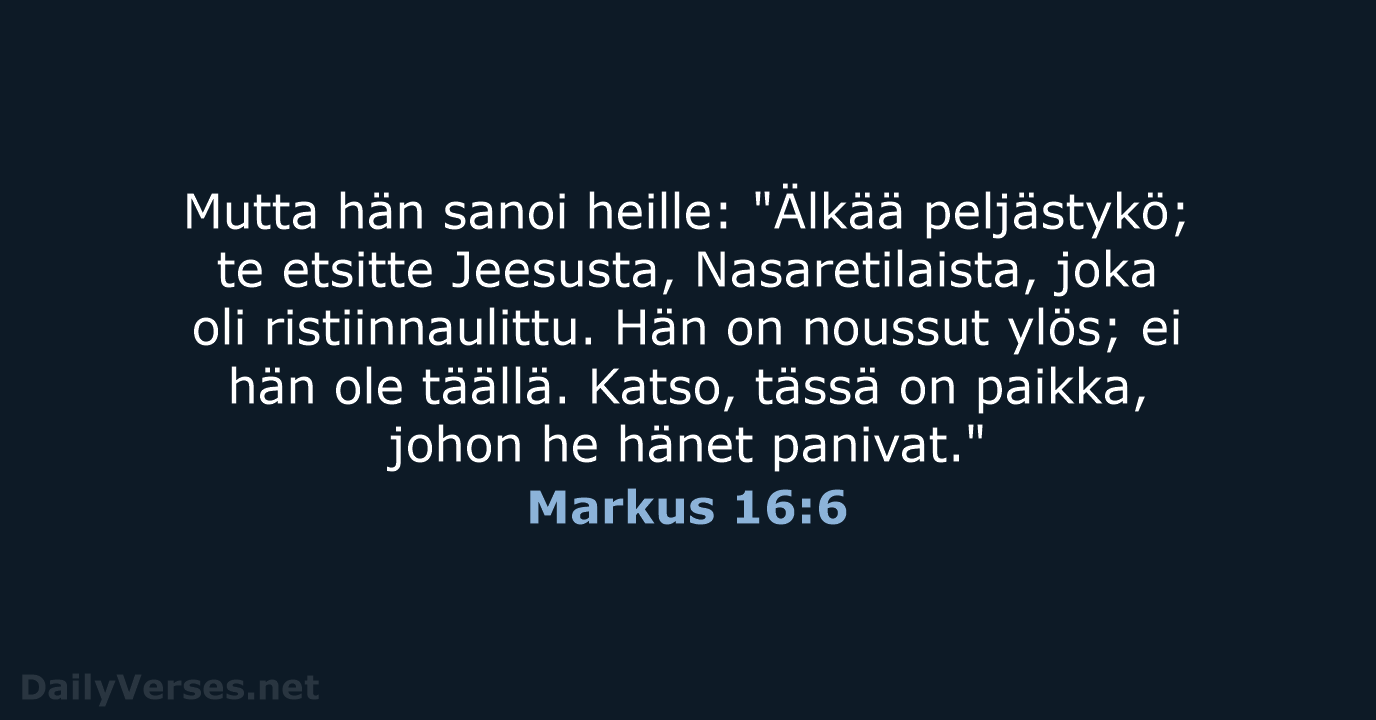 Markus 16:6 - KR38