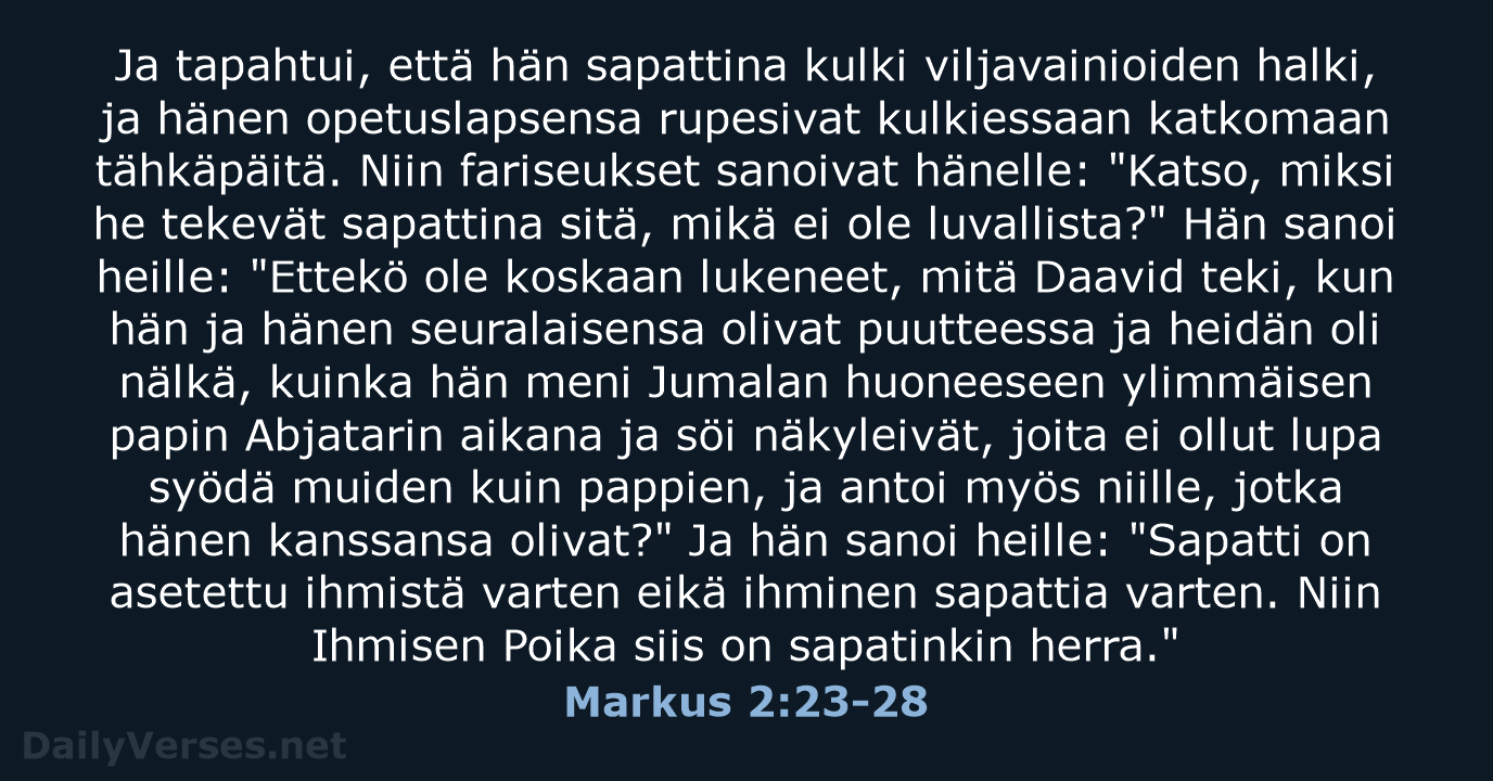 Markus 2:23-28 - KR38