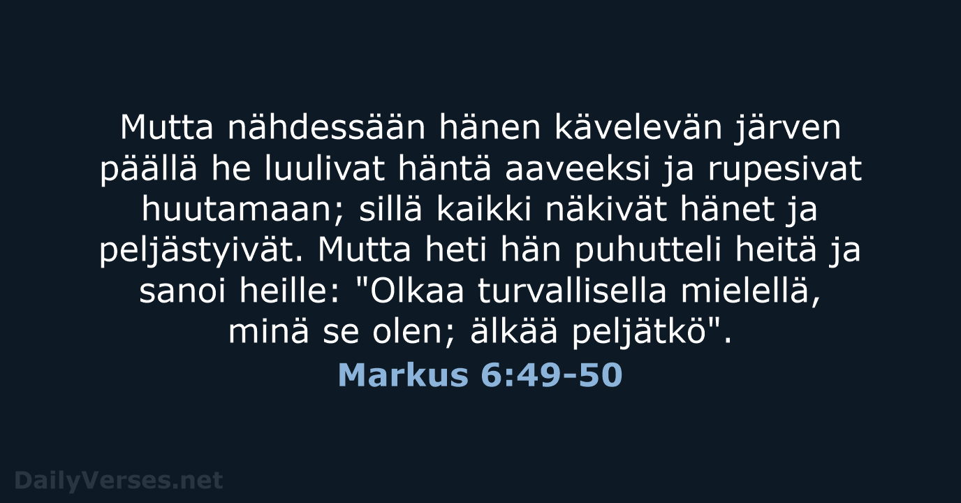 Markus 6:49-50 - KR38