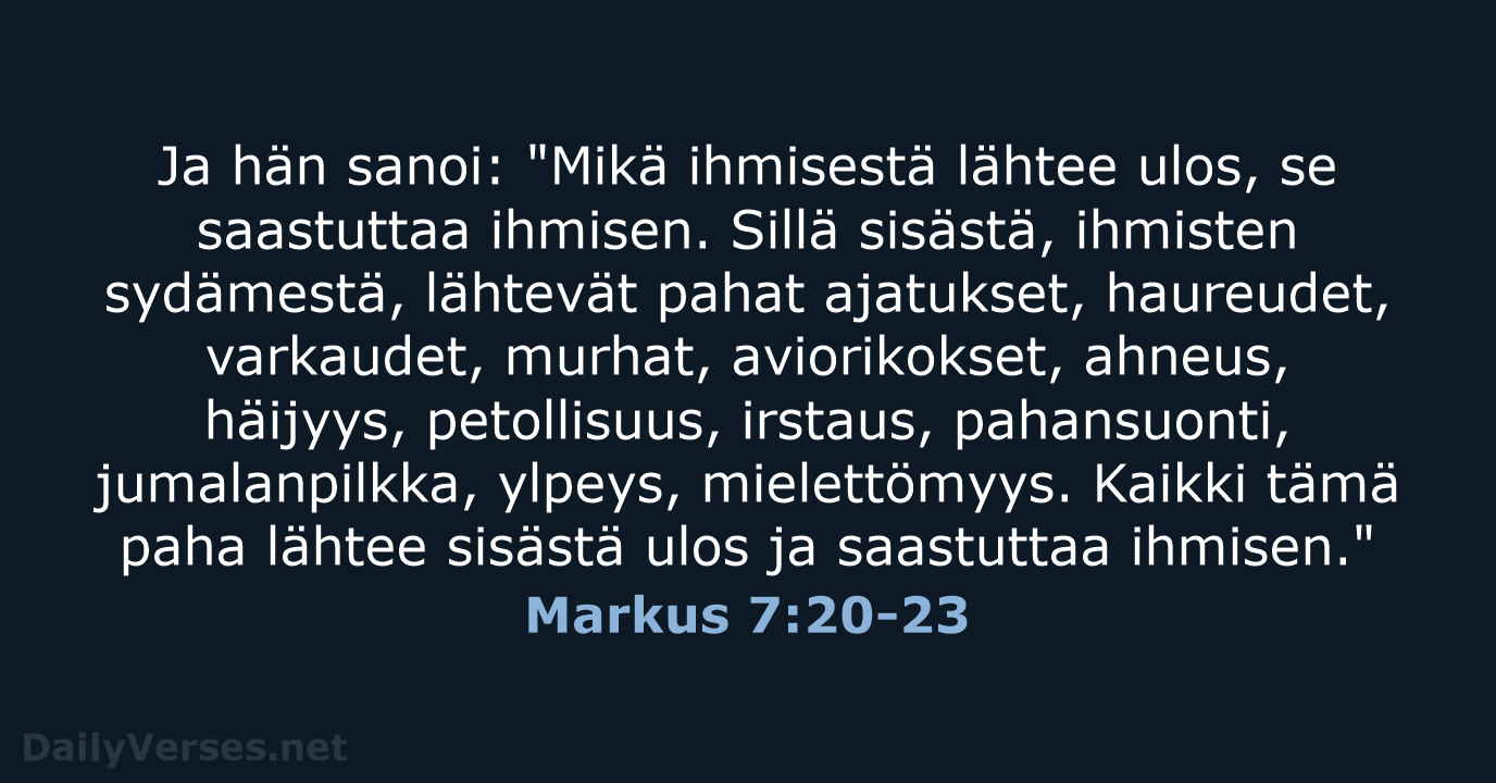 Markus 7:20-23 - KR38