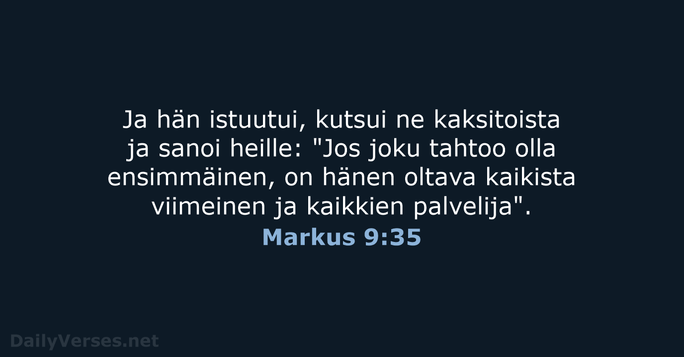 Markus 9:35 - KR38