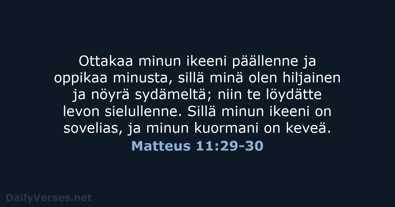 Matteus 11:29-30 - KR38