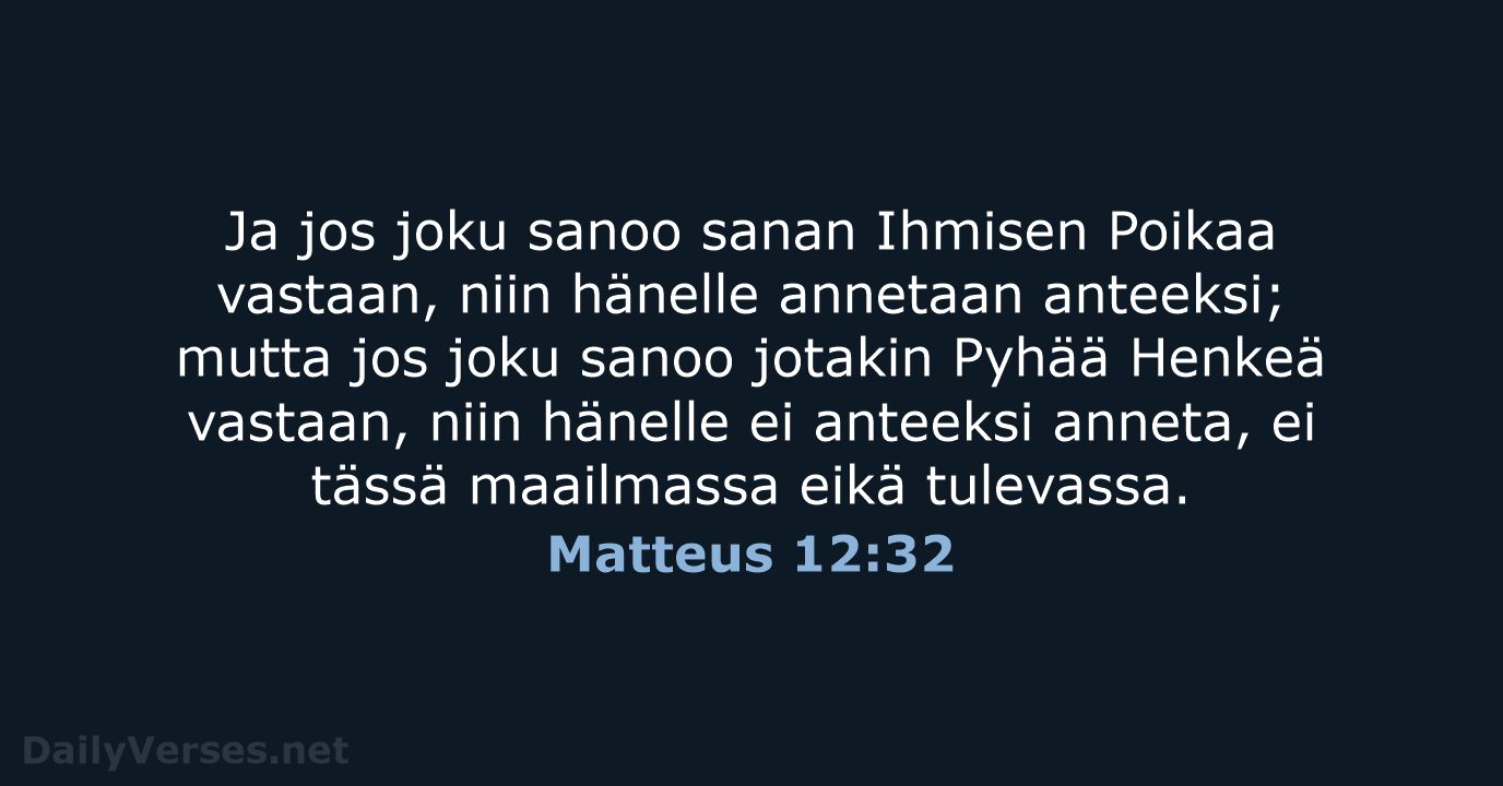 Matteus 12:32 - KR38