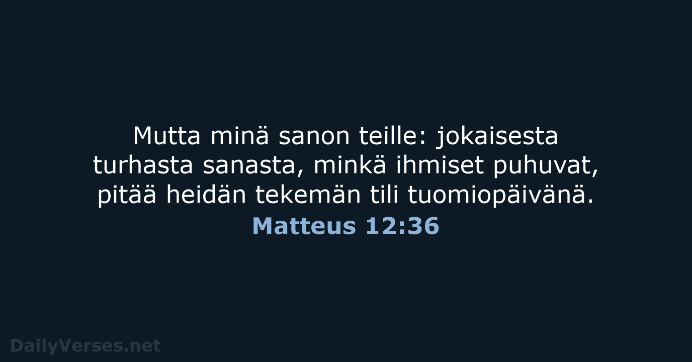 Matteus 12:36 - KR38