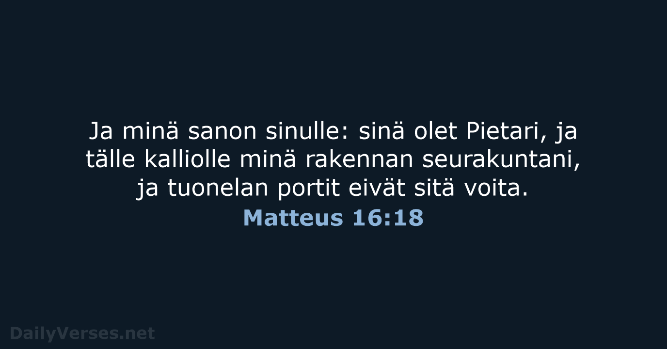 Matteus 16:18 - KR38