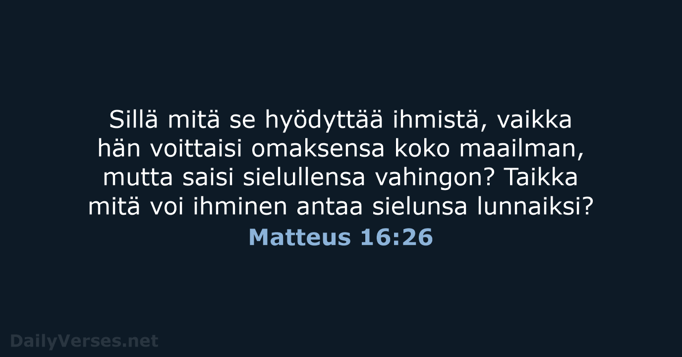 Matteus 16:26 - KR38