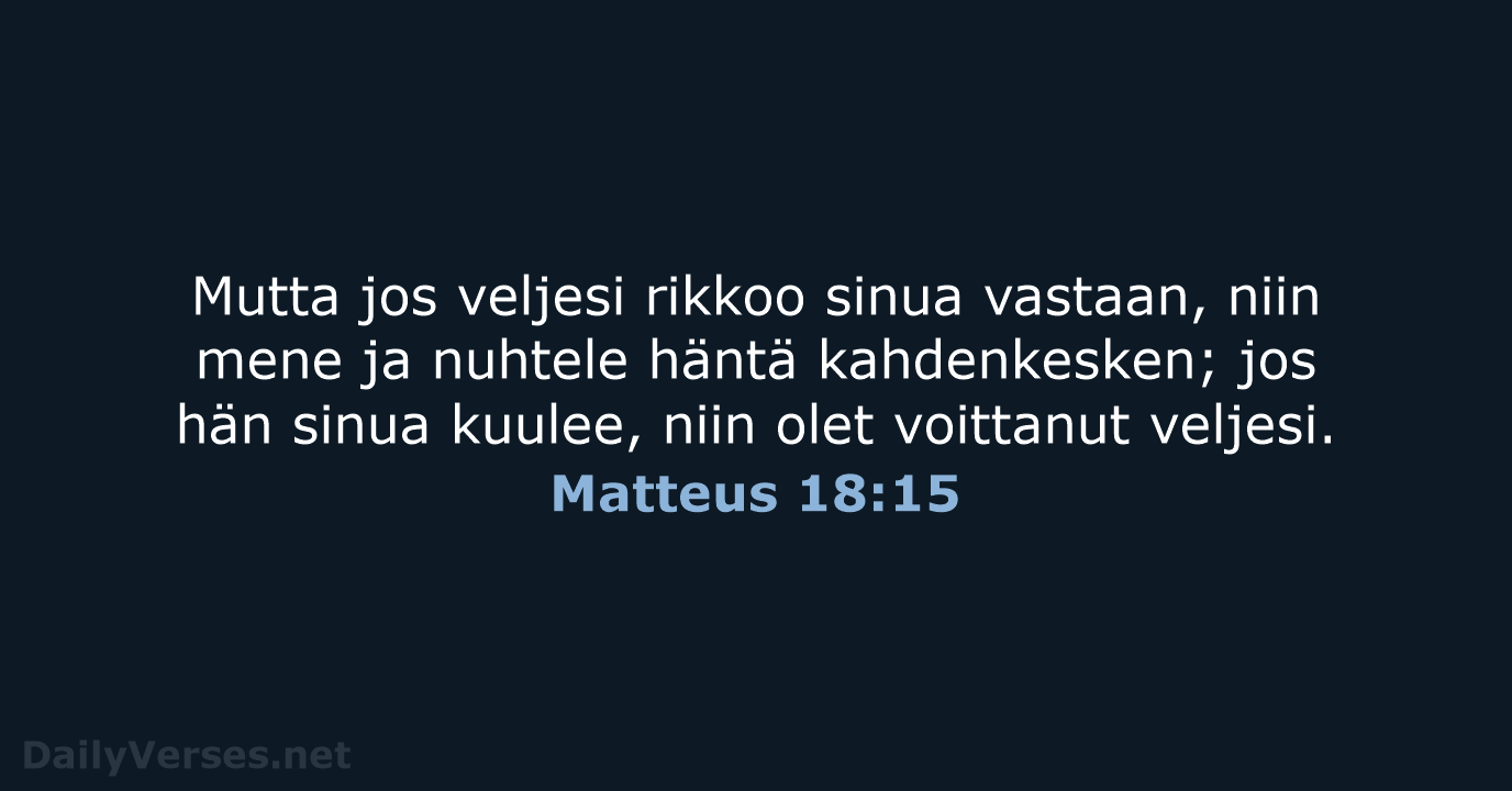 Matteus 18:15 - KR38