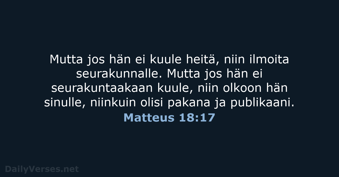 Matteus 18:17 - KR38