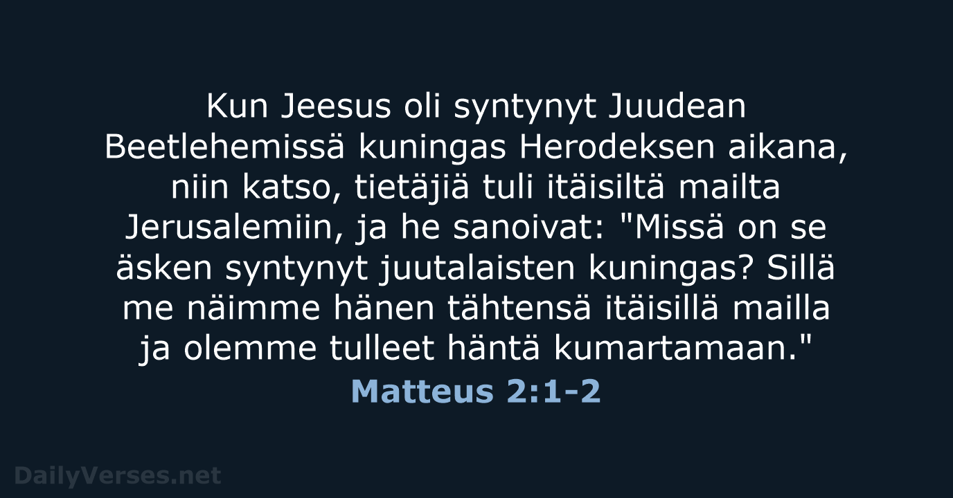 Matteus 2:1-2 - KR38