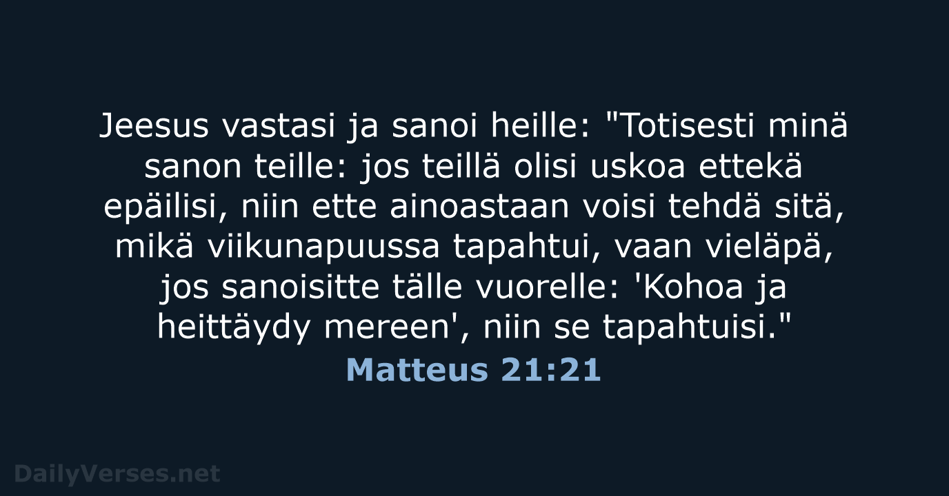 Matteus 21:21 - KR38