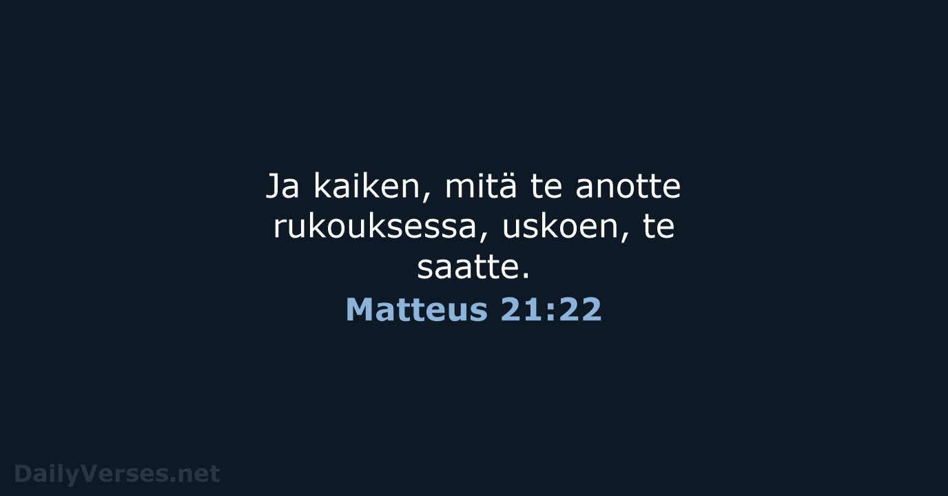 Matteus 21:22 - KR38