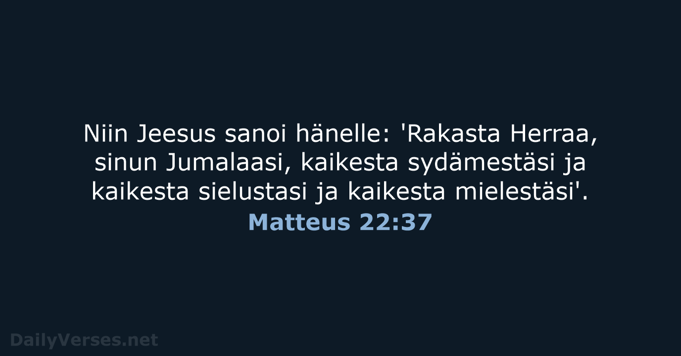 Matteus 22:37 - KR38