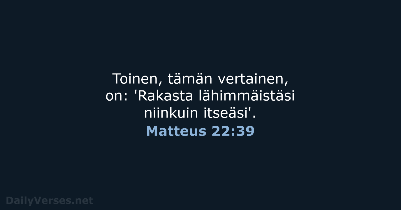 Matteus 22:39 - KR38