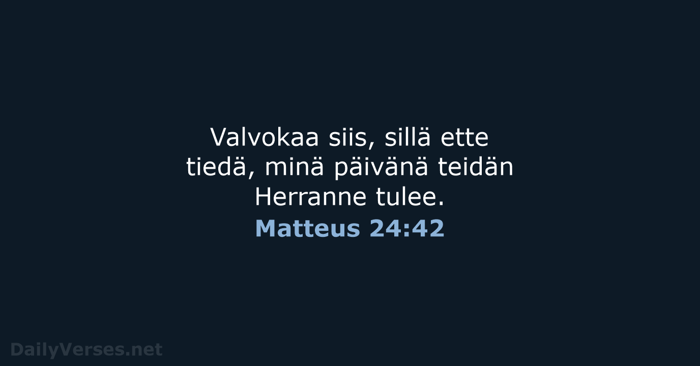 Matteus 24:42 - KR38