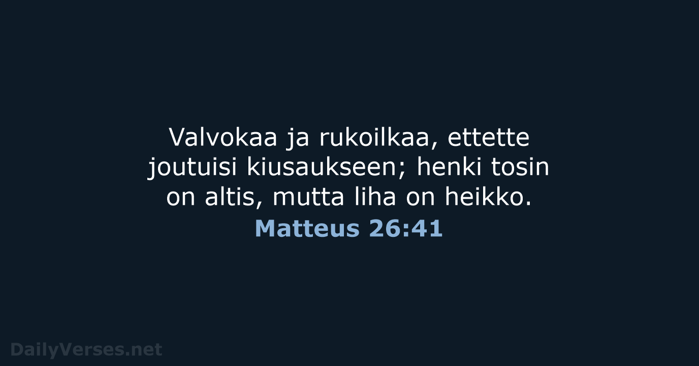 Matteus 26:41 - KR38