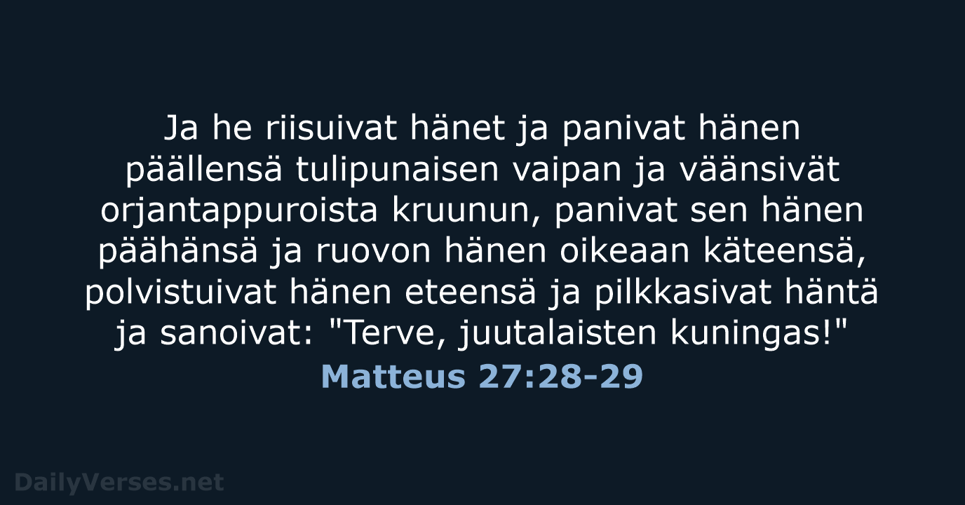 Matteus 27:28-29 - KR38