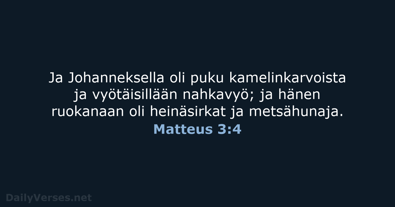 Matteus 3:4 - KR38