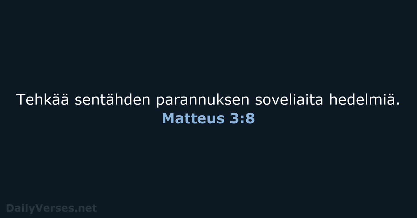 Matteus 3:8 - KR38