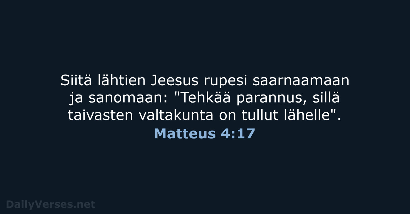 Matteus 4:17 - KR38