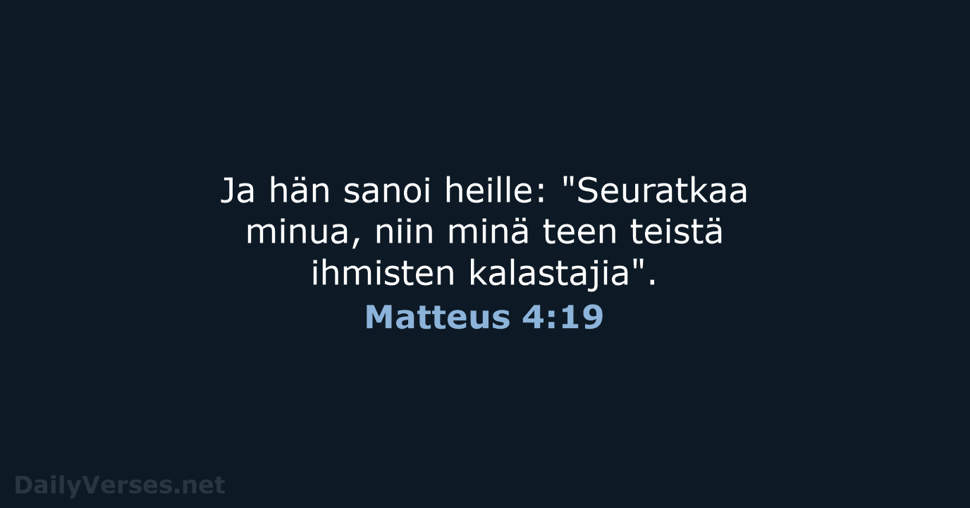 Matteus 4:19 - KR38