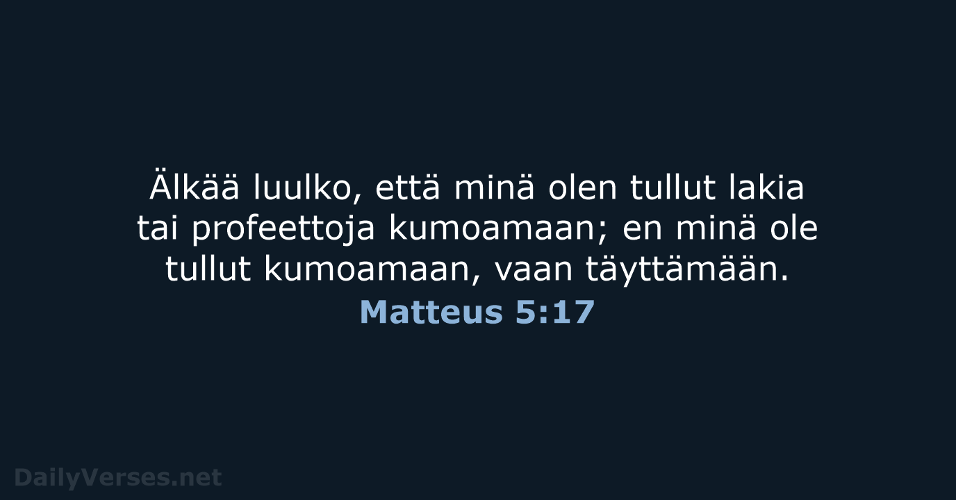 Matteus 5:17 - KR38