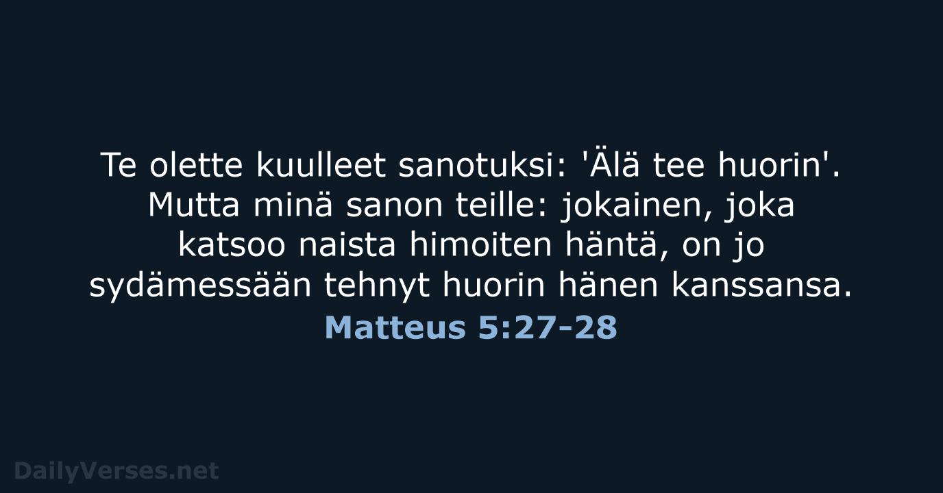 Matteus 5:27-28 - KR38