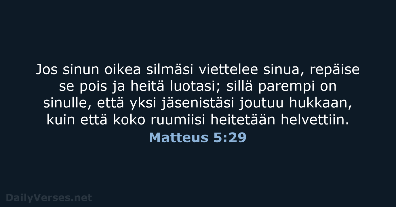 Matteus 5:29 - KR38