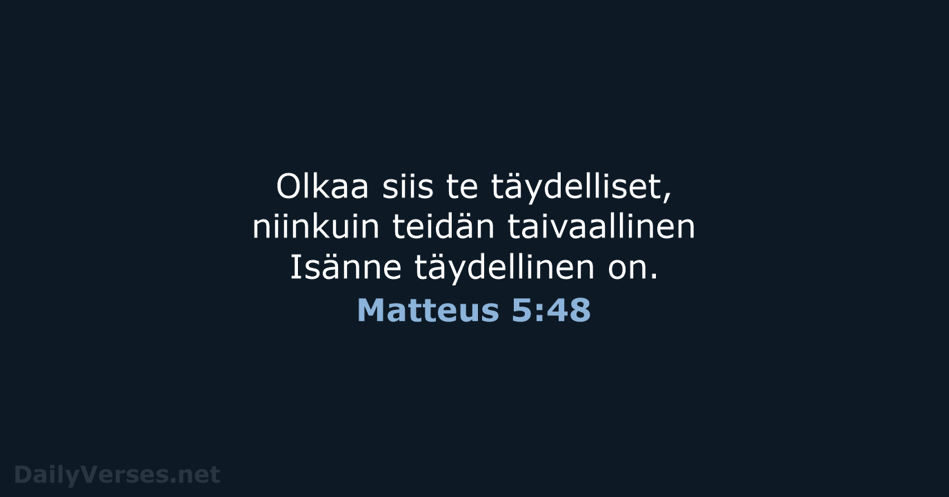 Matteus 5:48 - KR38