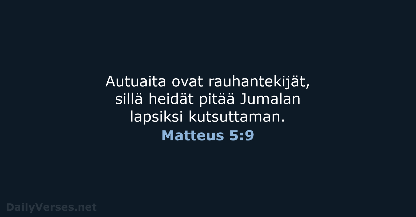 Matteus 5:9 - KR38