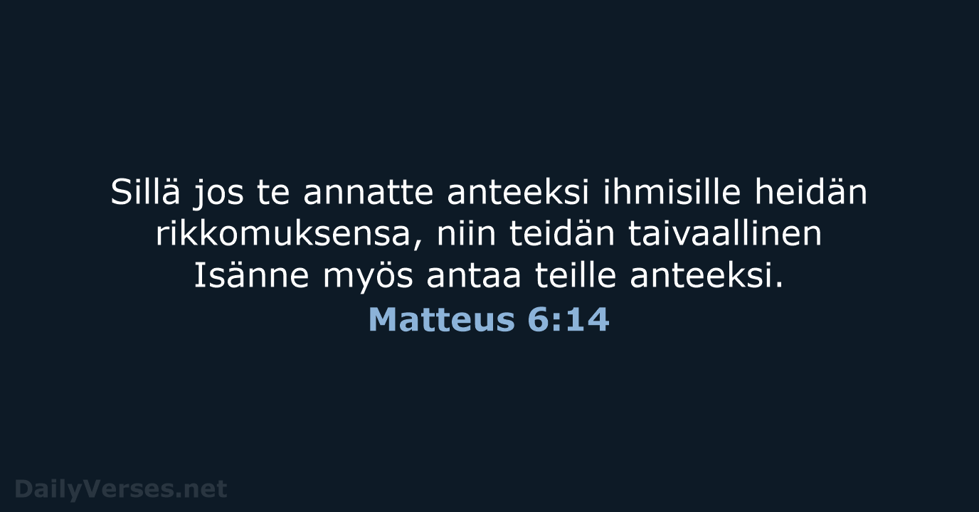 Matteus 6:14 - KR38