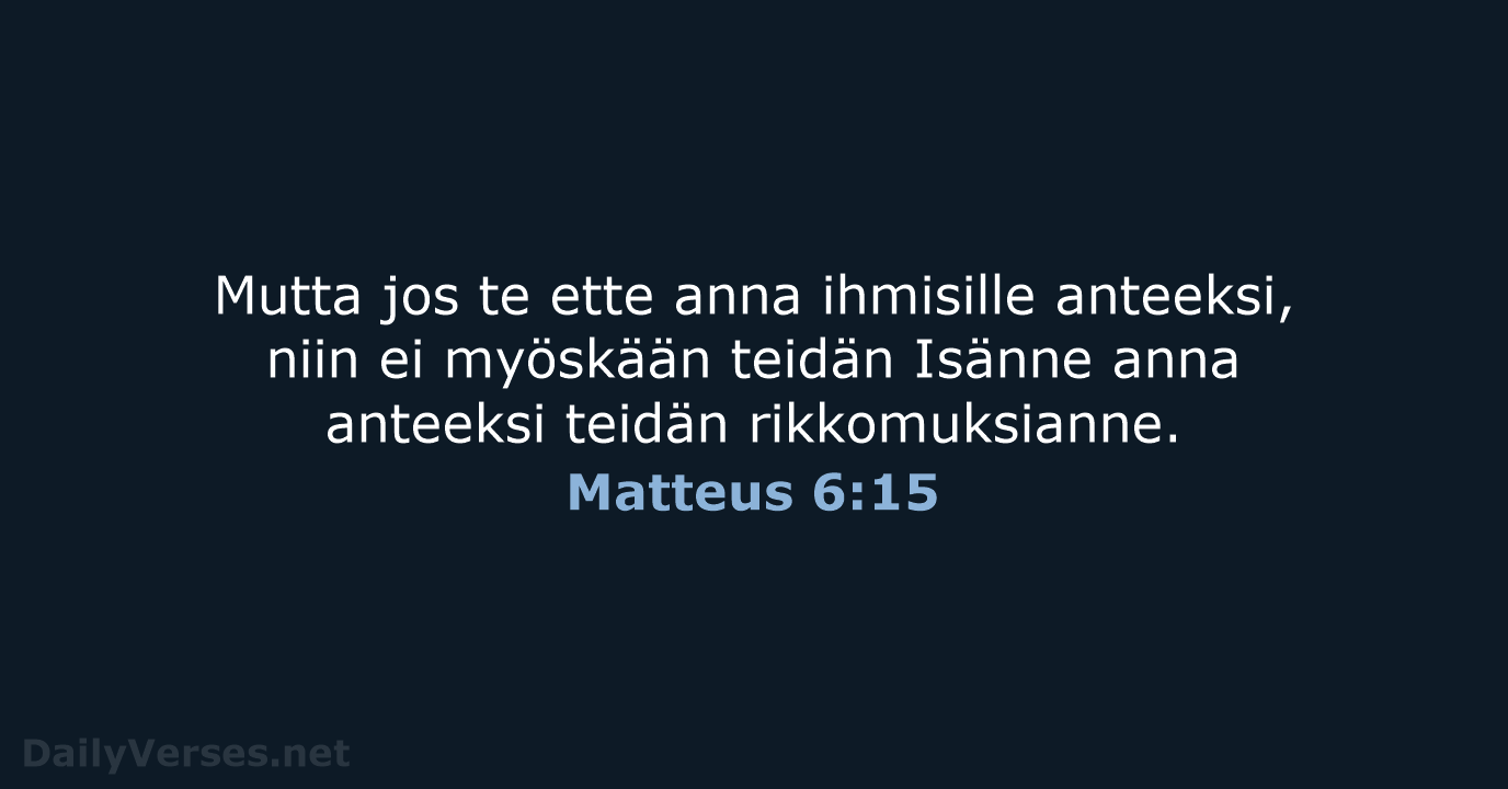 Matteus 6:15 - KR38