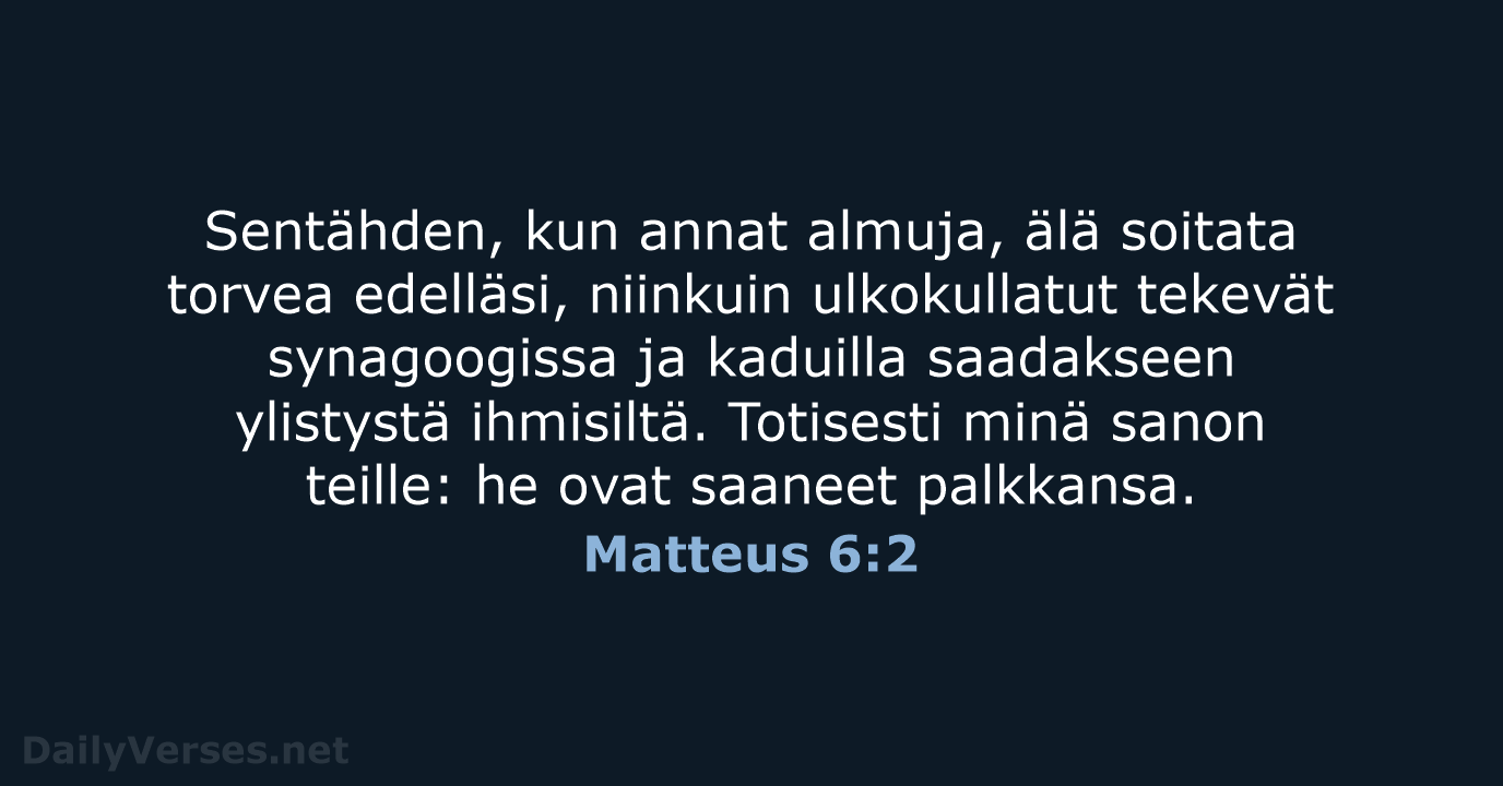 Matteus 6:2 - KR38