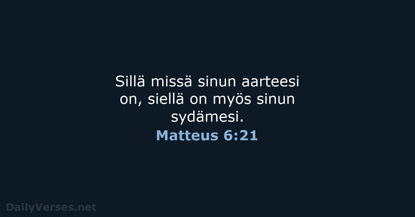 Matteus 6:21 - KR38