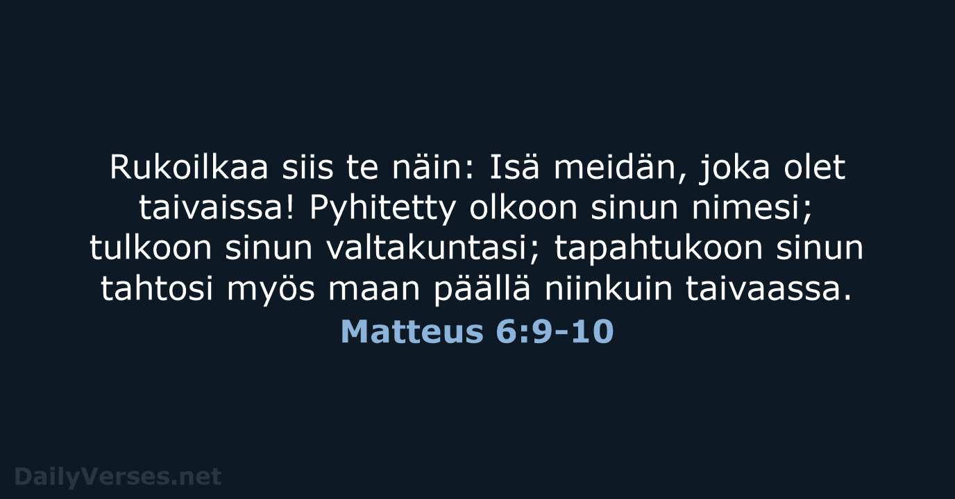 Matteus 6:9-10 - KR38